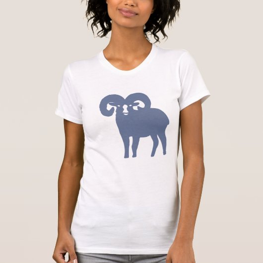 Kühnes Blaues Widder-Sternzeichen-Geschenk T-Shirt (Vorderseite)