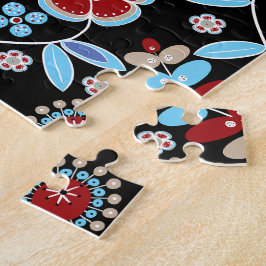 Kühnes Blumenmuster Puzzle