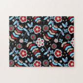 Kühnes Blumenmuster Puzzle (Horizontal)