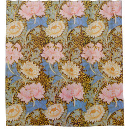 Kühnes Blumenmuster Wm Morris Design Duschvorhang