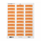 Kühnes Chic Orange-Wasserfarben-Sonnenuntergangs-H (Vorne)