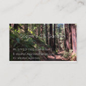 Kühnes Design, das die Erde zum Leben erweckt Visitenkarte (Rückseite)