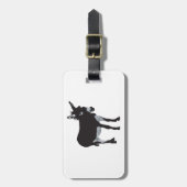 Kühnes Donkey-Silhouette Gepäckanhänger (Vorderseite vertikal)