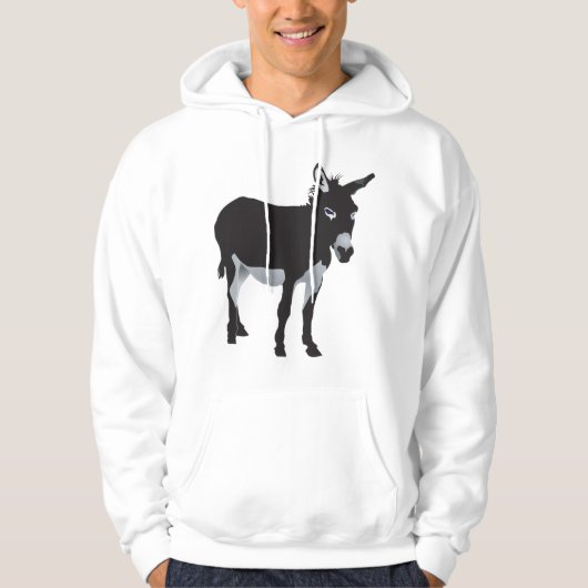 Kühnes Donkey-Silhouette Hoodie (Vorderseite)