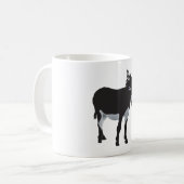 Kühnes Donkey-Silhouette Kaffeetasse (Vorderseite Links)