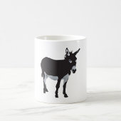 Kühnes Donkey-Silhouette Kaffeetasse