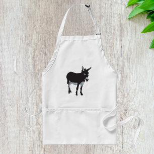 Kühnes Donkey-Silhouette Schürze