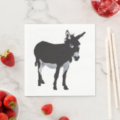 Kühnes Donkey-Silhouette Serviette (Beispiel)