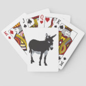 Kühnes Donkey-Silhouette Spielkarten (Rückseite)