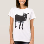 Kühnes Donkey-Silhouette T-Shirt (Vorderseite)
