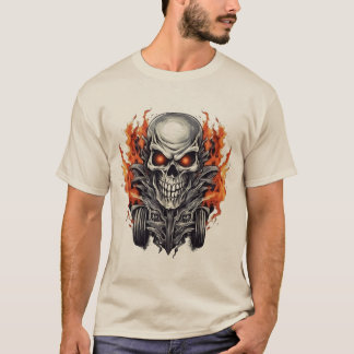 Kühnes, feines Design für Horror und Bikerstil T-Shirt