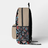 Kühnes florales Muster Bedruckter Rucksack (Rechts)