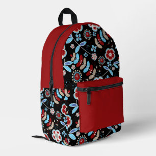 Kühnes florales Muster Bedruckter Rucksack
