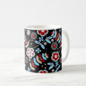 Kühnes florales Muster Kaffeetasse (VorderseiteRechts)