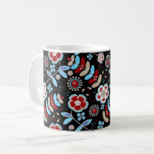 Kühnes florales Muster Kaffeetasse (Vorderseite Links)
