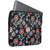 Kühnes florales Muster Laptopschutzhülle (Vorne Rechts)