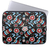 Kühnes florales Muster Laptopschutzhülle (Vorderseite)