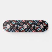 Kühnes florales Muster Skateboard (Horizontal)