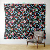 Kühnes florales Muster Wandteppich (Beispiel (Horizontal))