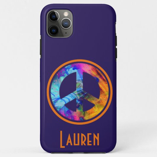 kühnes Friedenszeichen Case-Mate iPhone Hülle (Rückseite)