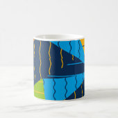 Kühnes geometrisches Abstract Kaffeetasse (Mittel)