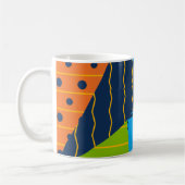 Kühnes geometrisches Abstract Kaffeetasse (Links)