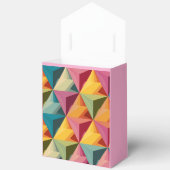 Kühnes geometrisches Dreiecks Muster Geschenkschachtel (Offen)