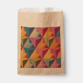 Kühnes geometrisches Dreiecks Muster Geschenktütchen (Vorderseite)
