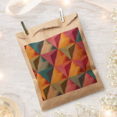 Kühnes geometrisches Dreiecks Muster Geschenktütchen (Ausgeschnitten)