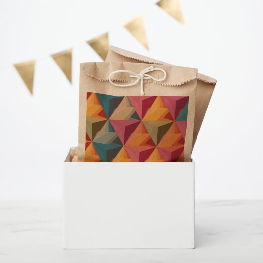 Kühnes geometrisches Dreiecks Muster Geschenktütchen (Party)