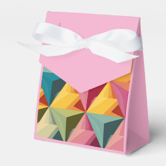 Kühnes geometrisches Dreiecksmuster Geschenkschachtel