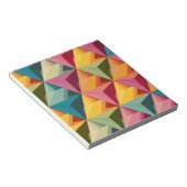 Kühnes geometrisches Dreiecksmuster Notizblock (angewinkelt)