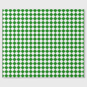 Kühnes Grün-Weiß-Chevron-Muster Klassiker Geschenkpapier (Flach)