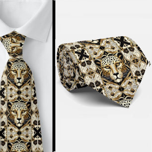 Kühnes Leopard-Tuch Männliche Herrenmode Krawatte