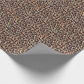 Kühnes Leopardenmuster Braun Schwarz Beiger Fleck Geschenkpapier (Ecke)