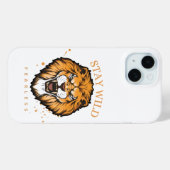 Kühnes Löwe iPhone-Hülle | Ästhetische Tierabdecku Case-Mate iPhone Hülle (Rückseite (Horizontal))