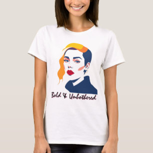 Kühnes modernes Frauenportrait T-Shirt