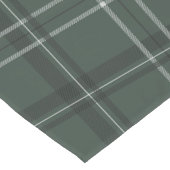 Kühnes modernes kariertes Jägergrün Kurzer Tischläufer (Ecke)