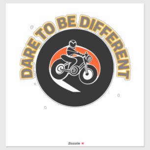 Kühnes Motorrad-Design Aufkleber