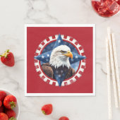 Kühnes patriotisches Adler-Emblem Serviette (Beispiel)