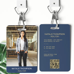Kühnes Professionelles Immobilien-Chic Makler QR-C Ausweis
