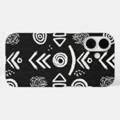 Kühnes Schlammtuch – Schwarz-Weiß-Muster Case-Mate iPhone Hülle (Rückseite (Horizontal))