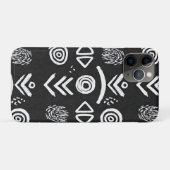 Kühnes Schlammtuch – Schwarz-Weiß-Muster Case-Mate iPhone Hülle (Rückseite (Horizontal))