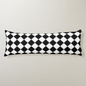Kühnes Schwarz-Weiß-Chevron-Muster Klassisch Seitenschläferkissen (Vorderseite)