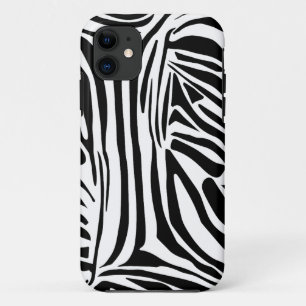 Kühnes Schwarz-Weiß-Zebramuster Case-Mate iPhone Hülle