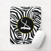 Kühnes Schwarz-Weiß-Zebramuster Mousepad (Mit Mouse)