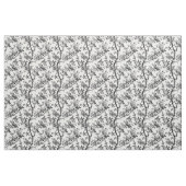 Kühnes schwarzes Blumenast-Muster Stoff (Yard (91,4 cm))