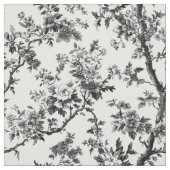 Kühnes schwarzes Blumenast-Muster Stoff (Muster)