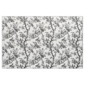 Kühnes schwarzes Blumenast-Muster Stoff (Fat Quarter (45,7 x 55,9 cm))