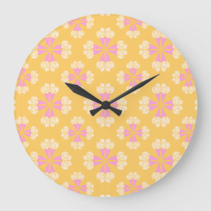 Kühnes Sommerbouquet Große Wanduhr